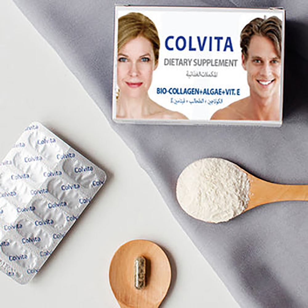 Colvita: Lyophilized Collagen Capsules + Algae with Magnesium + Vitamin E Colvita: Lyophilized Collagen Capsules + Algae with Magnesium + Vitamin E