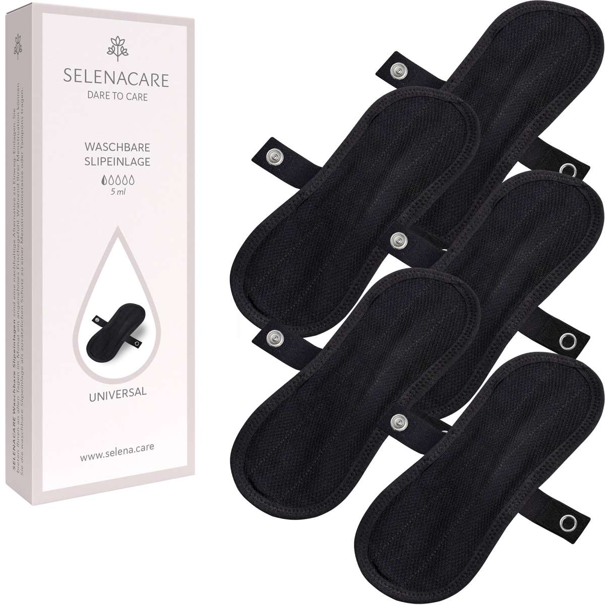 Washable Daily Pantyliners - SELENACARE - Odour Control and Bacterial Protection