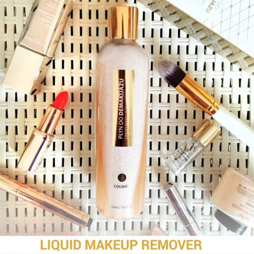 Liquid make-up remover for eyes and face with Collagen