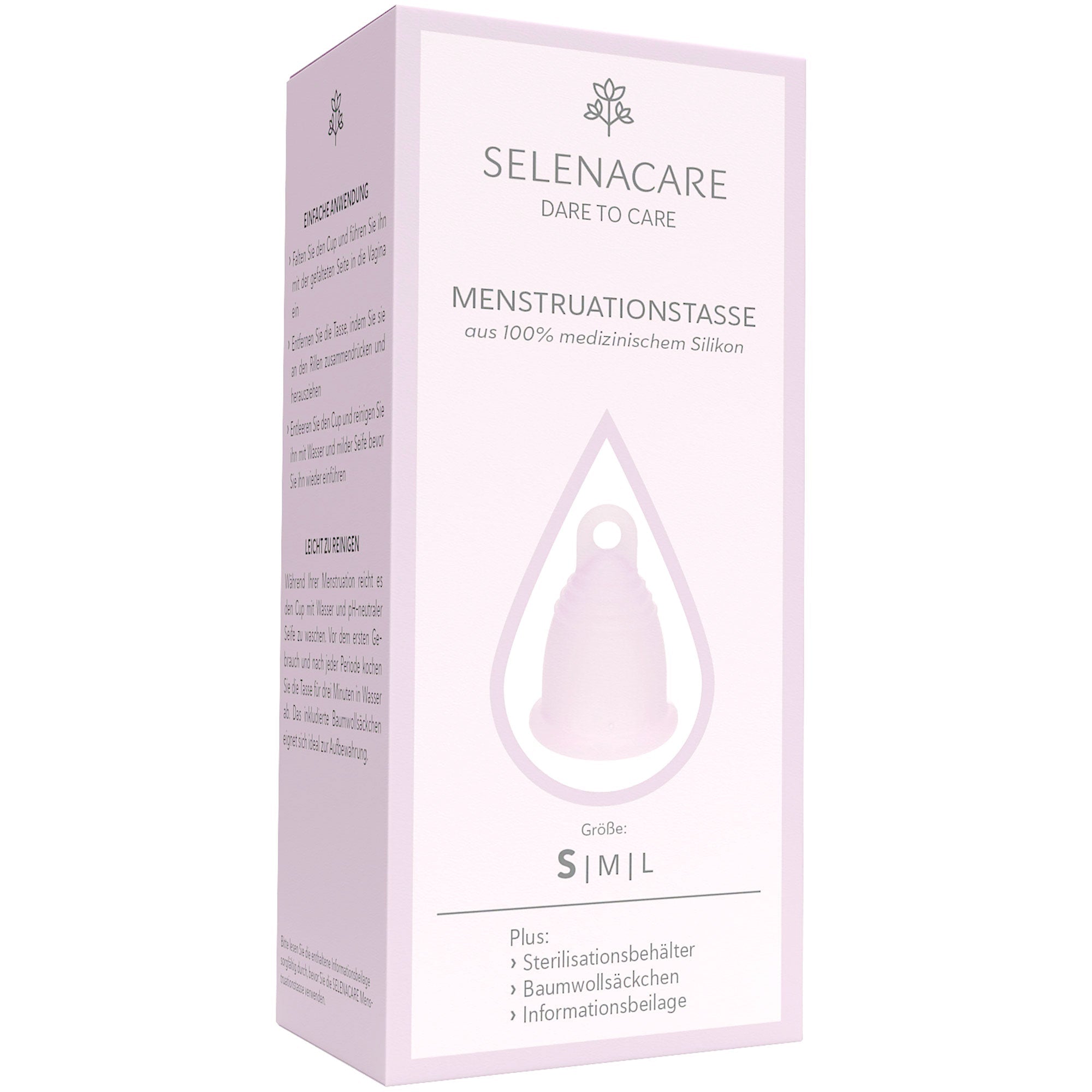 Menstrual Cup made of medical silicone and without BPA - SELENACARE